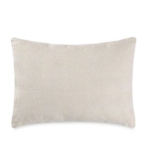 VERA WANG HOME Box Breakfast Throw Pillow FRETWORK 100% Cotton Down  12" X 16"